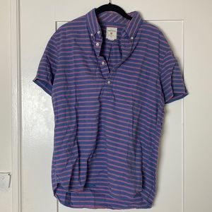 GAP The Modern Oxford Striped Short Sleeve Shirt